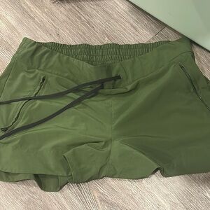 Athleta Green Athletic Shorts Lightweight Performance Fit